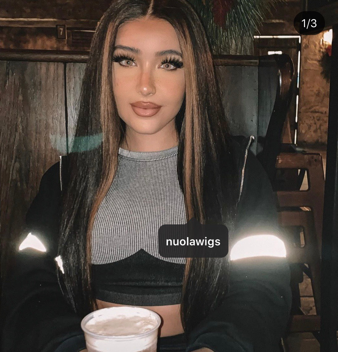 Amanda  Chocolate brown straight wig- Nuolawigs-UK