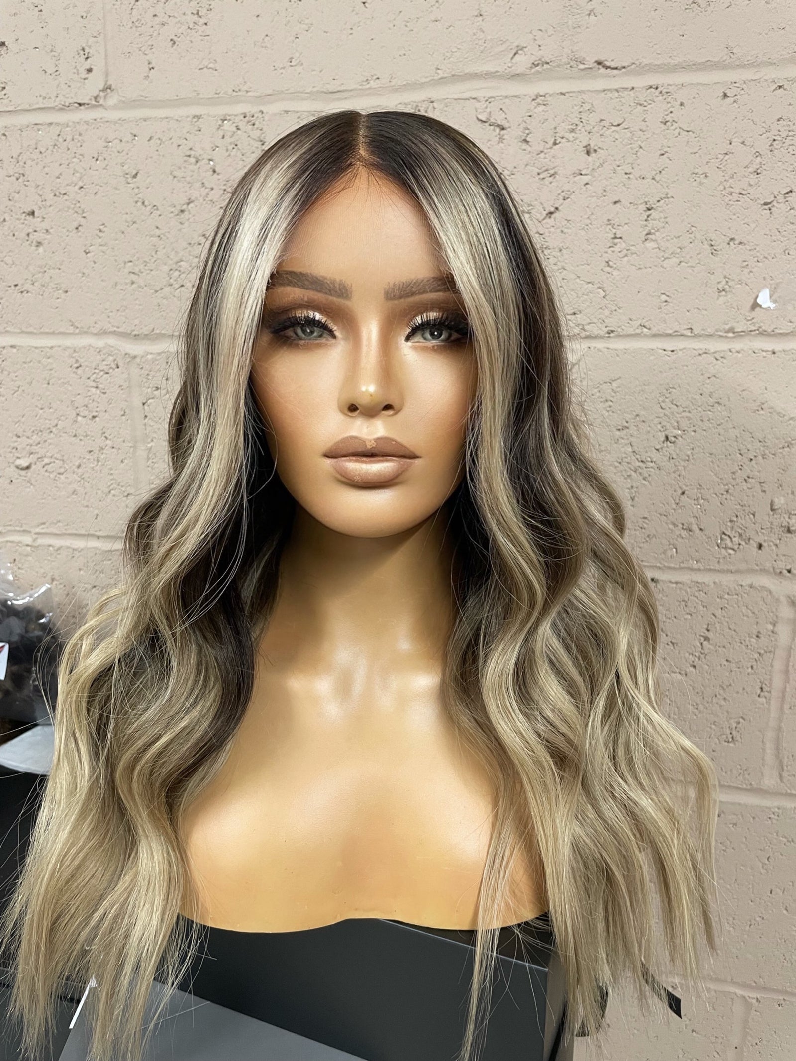 Celeste  Balayage brown to blonde human hair wig- Nuolawigs-UK
