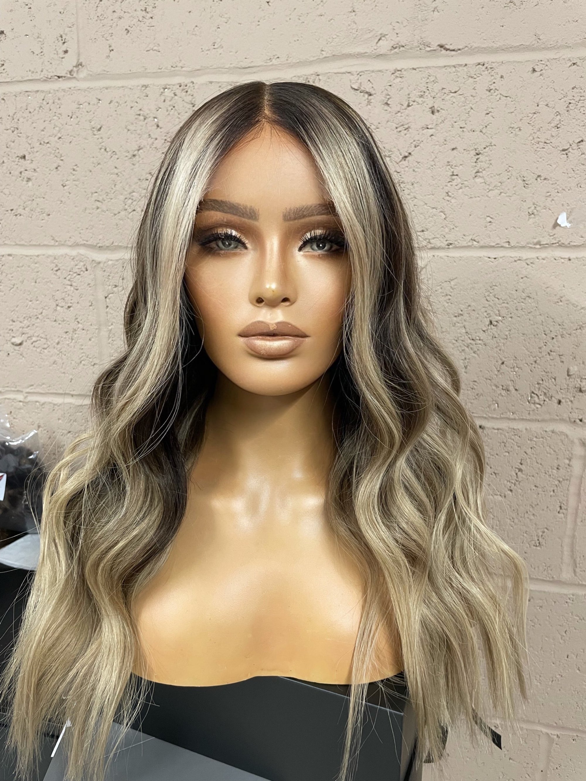 Celeste  Balayage brown to blonde human hair wig- Nuolawigs-UK