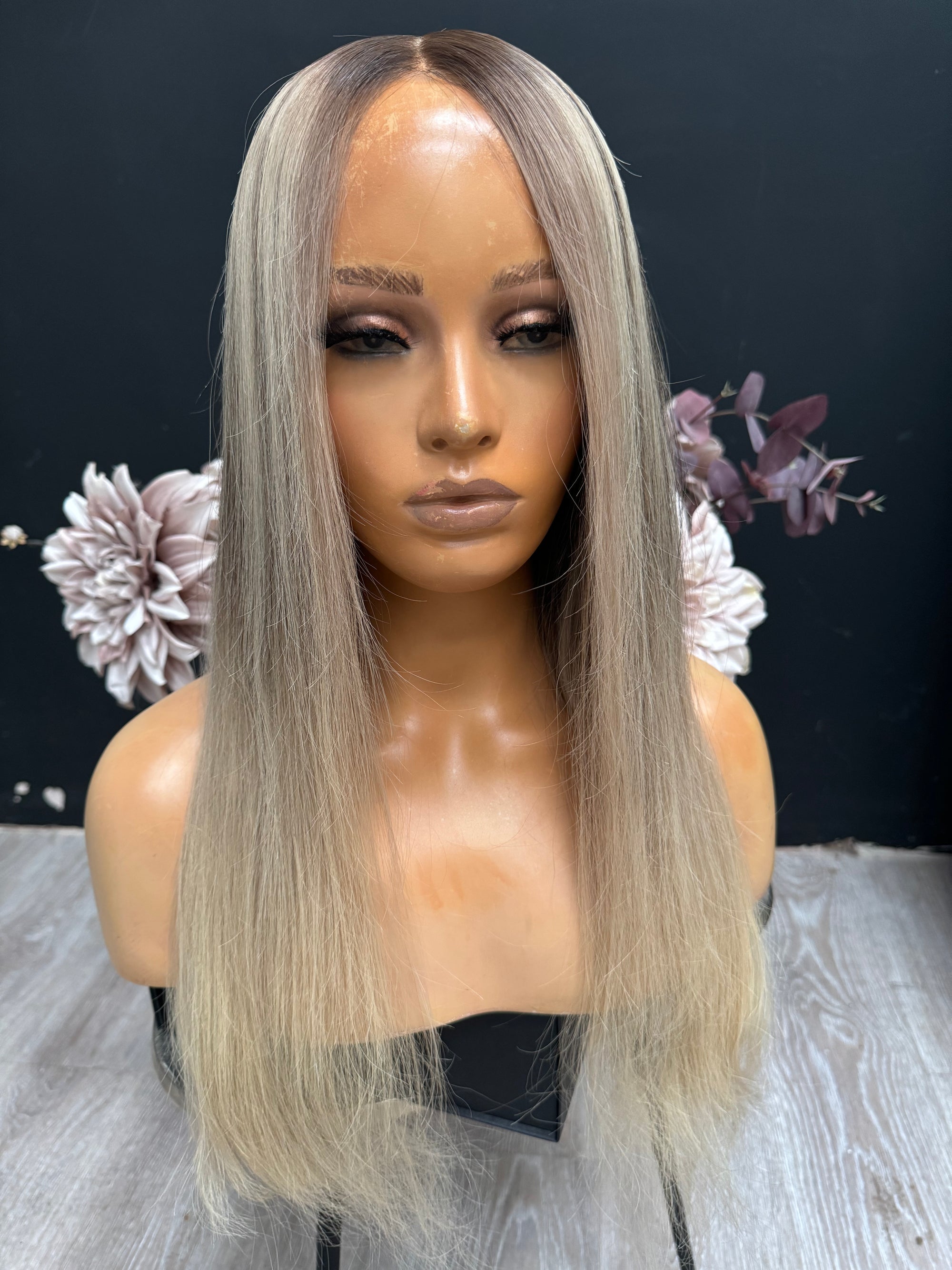 Sale Wig 596 – Natural Looking Human Hair Wig - Nuolawigs