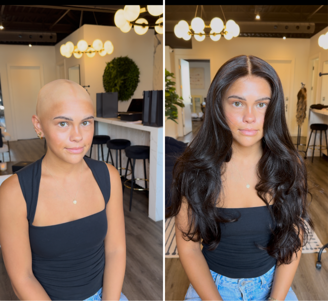 Maya Wig Long Brunette Human Hair