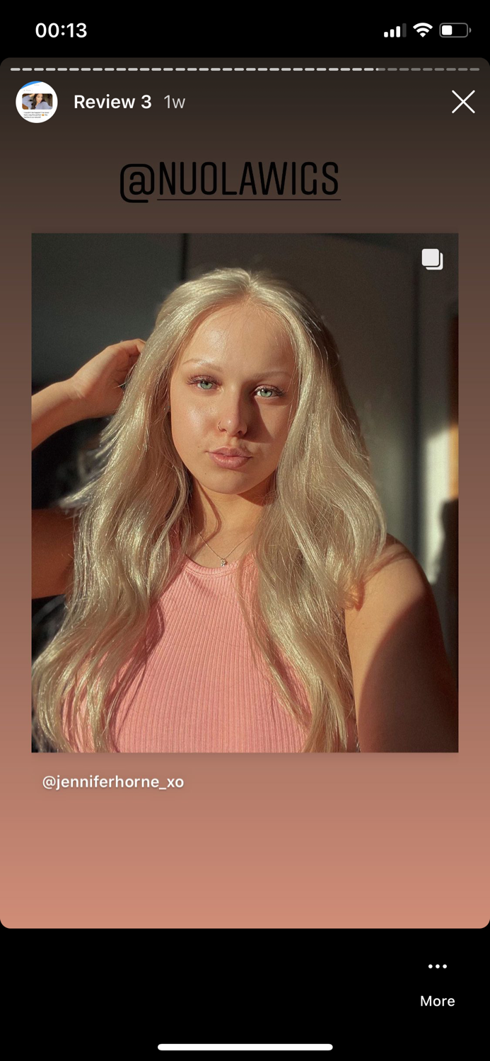 Vii Honey blonde human hair wig with natural warm tones - Nuolawigs-UK