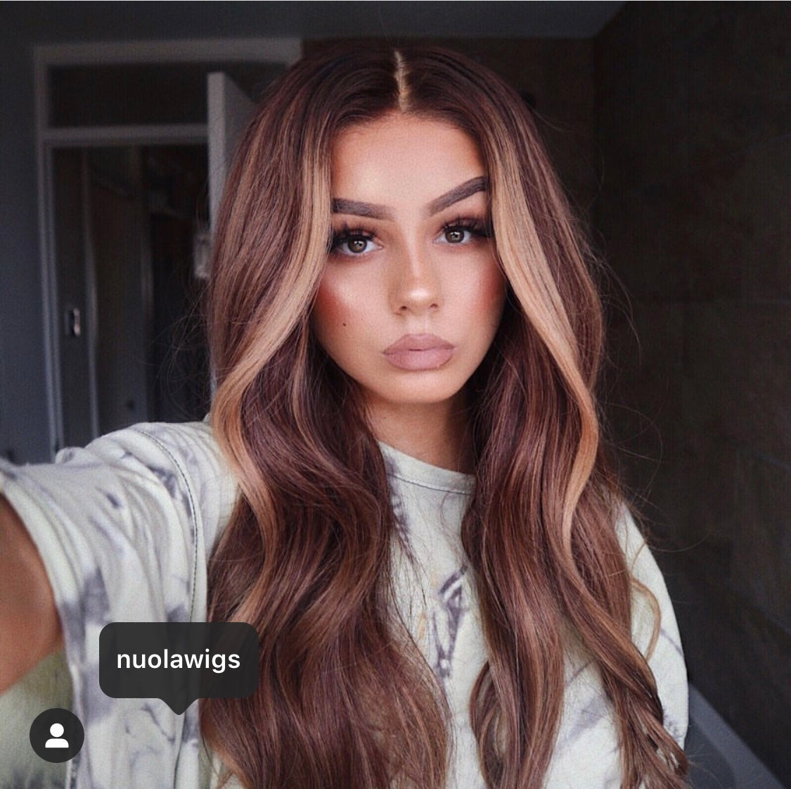Jordie wig 250% density with foilyaged colour and realistic hairline